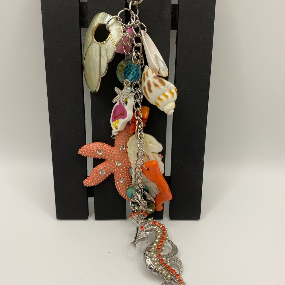 Colorful Ocean-Themed Charm Keychain